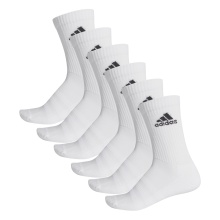 Adidas Sport Socks Crew Cushion White - 6 Pairs